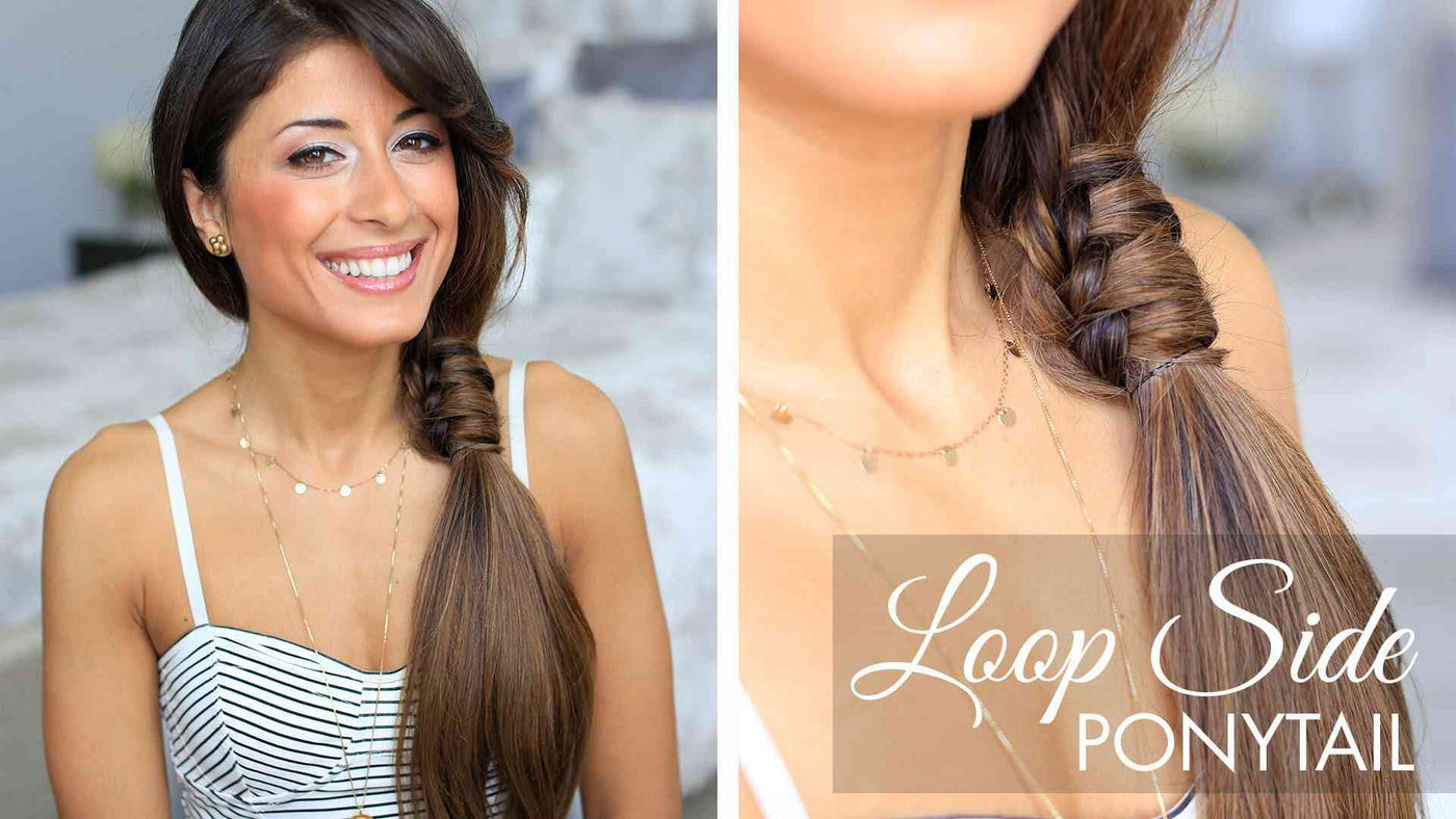 Luxyยฎ Hair - Loop-Side Ponytail Hairstyle