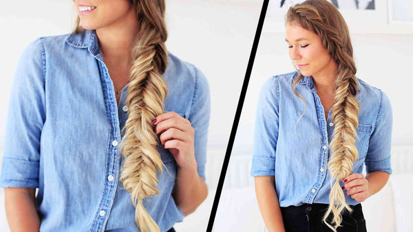 Bohemian Dutch Fishtail Braid Hairstyle blog image