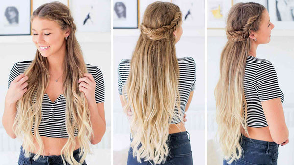Fishtail Braid Half-Up Hairstyle blog image
