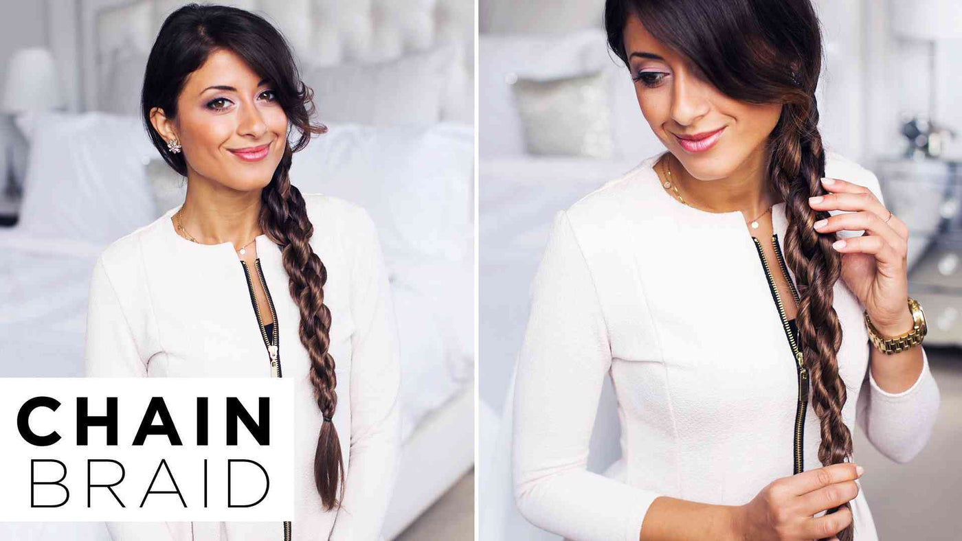 Luxy® Hair - How To Do a Chain Braid