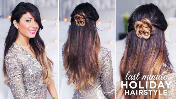 Cute and Easy Last Minute Holiday Hairstyle blog image