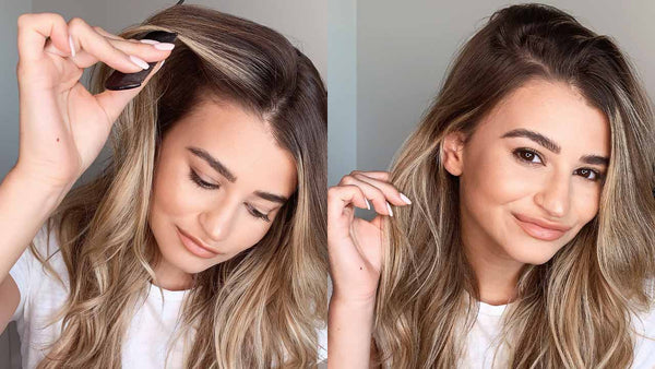 How to part your hair 4 different ways using hair extensions blog image