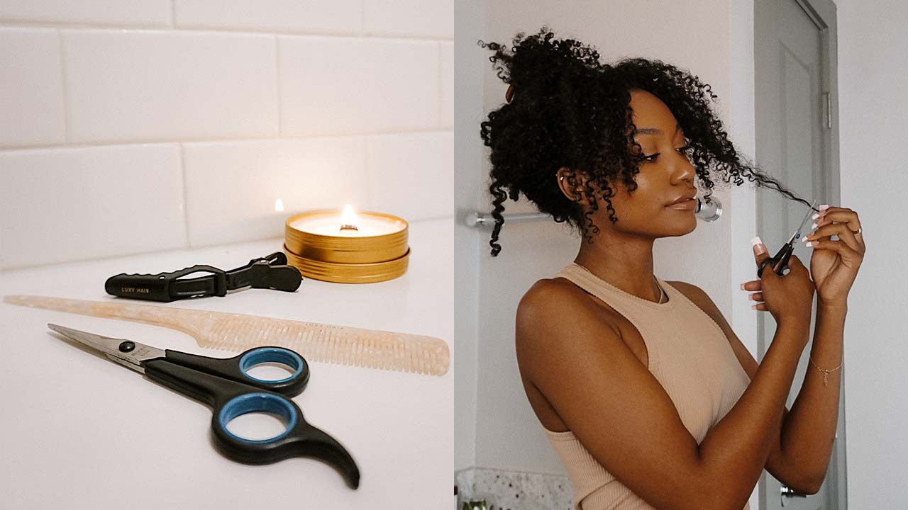 Luxy® Hair - How To Trim and Cut Curly Hair From Home