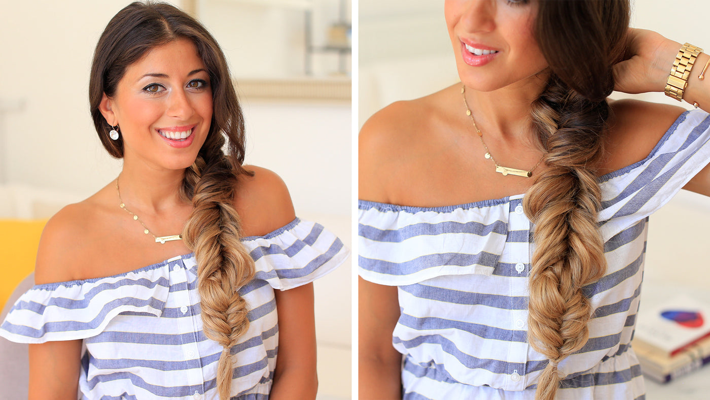 Luxy® Hair - How To: Three Way Fishtail Braid Hair Tutorial
