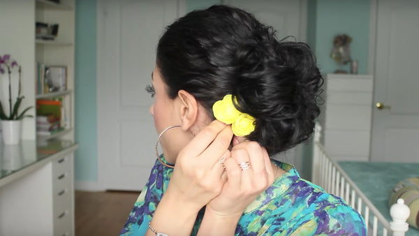 Curly Hair Messy Bun blog image