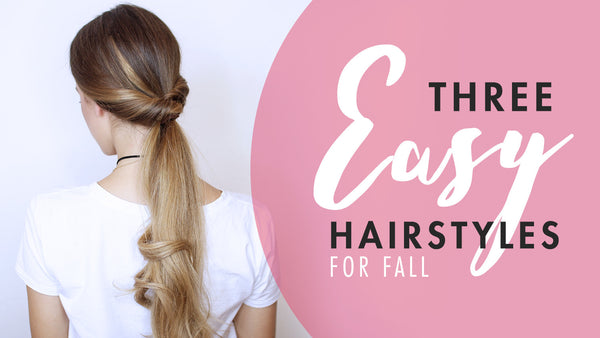 3 Easy Hairstyles For Fall (Heatless) blog image