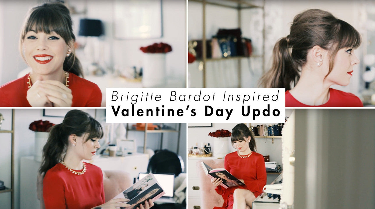 Luxy® Hair - Brigitte Bardot Inspired Valentine’s Day Updo
