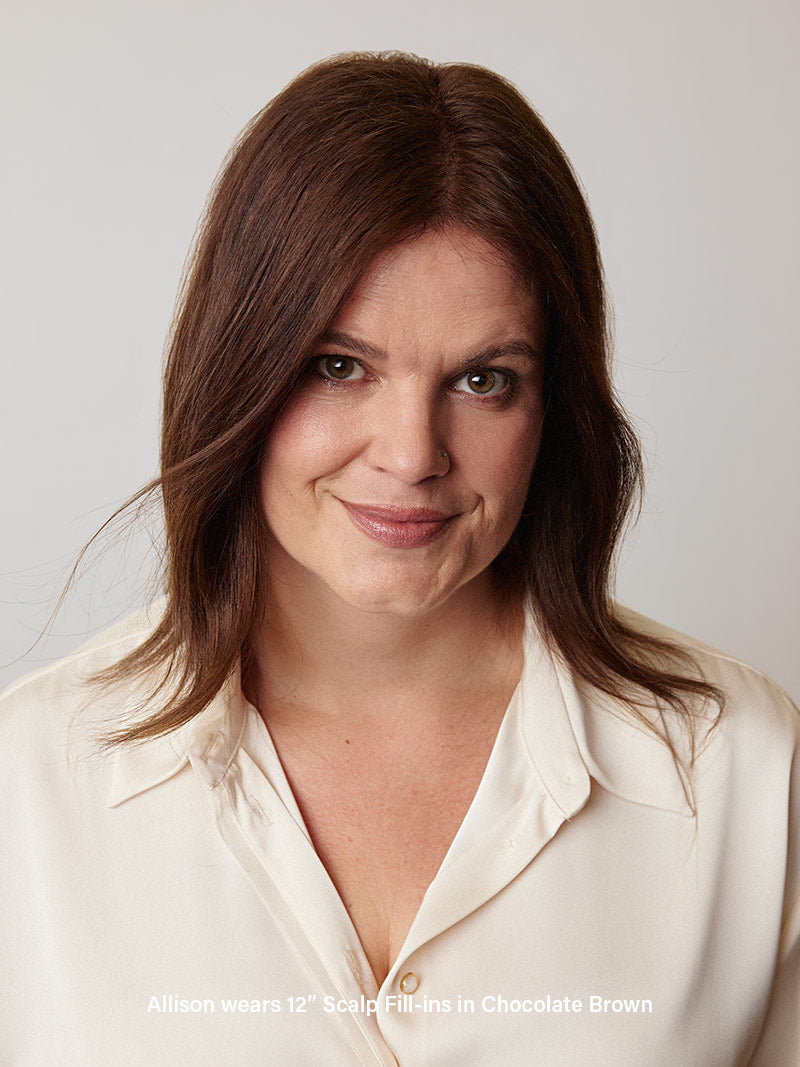 12” Light Gray Scalp Hair Fill-Ins & Halo® Bundle (180g)