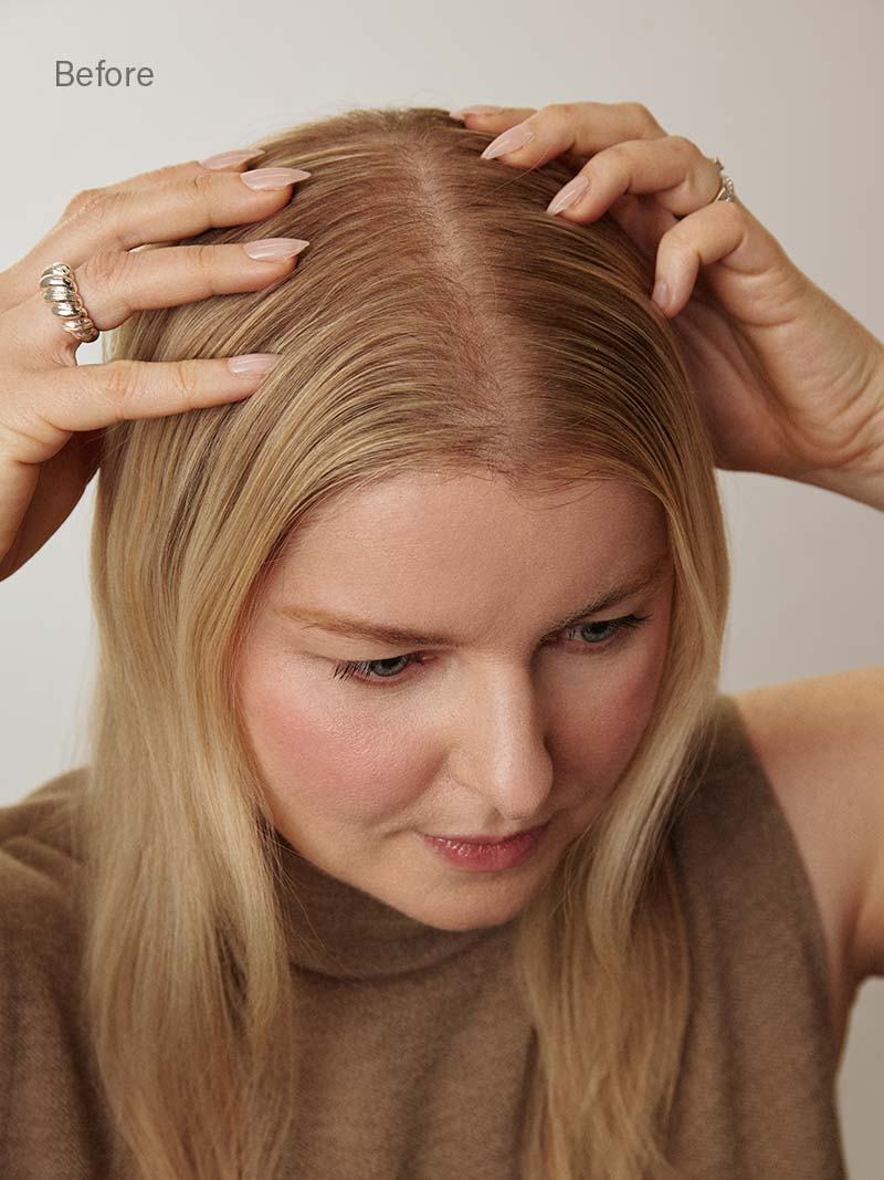 16โ Chestnut Brown Balayage Scalp Hair Fill-Ins & Thinning Hair Fill-Ins Bundle (120g)