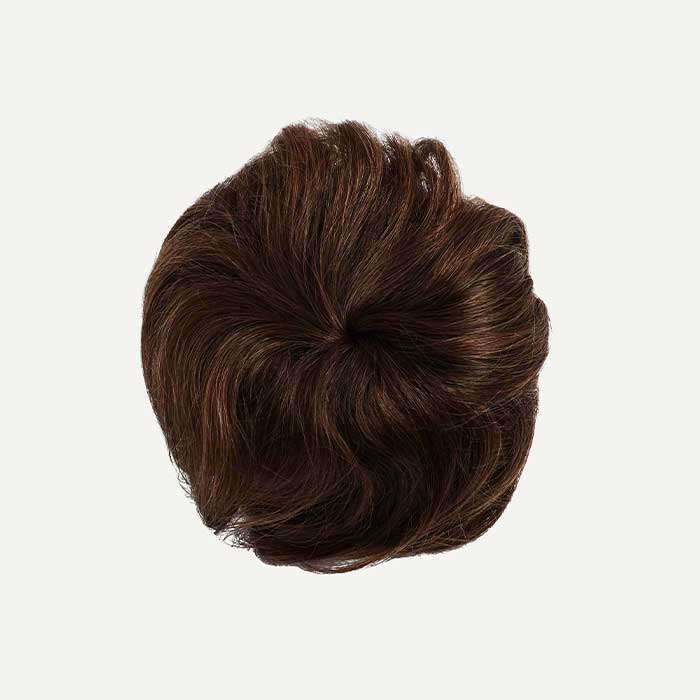 Chocolate Brown Balayage Clip-In Bun