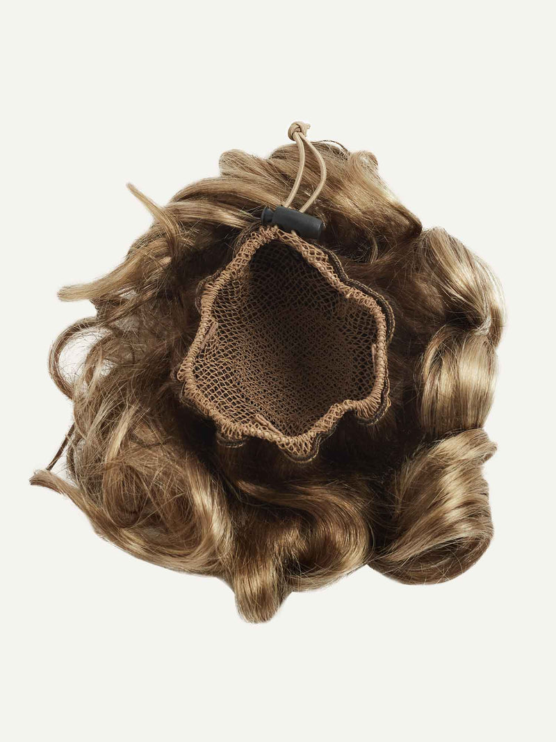 Chestnut Brown Balayage Clip-In Bun