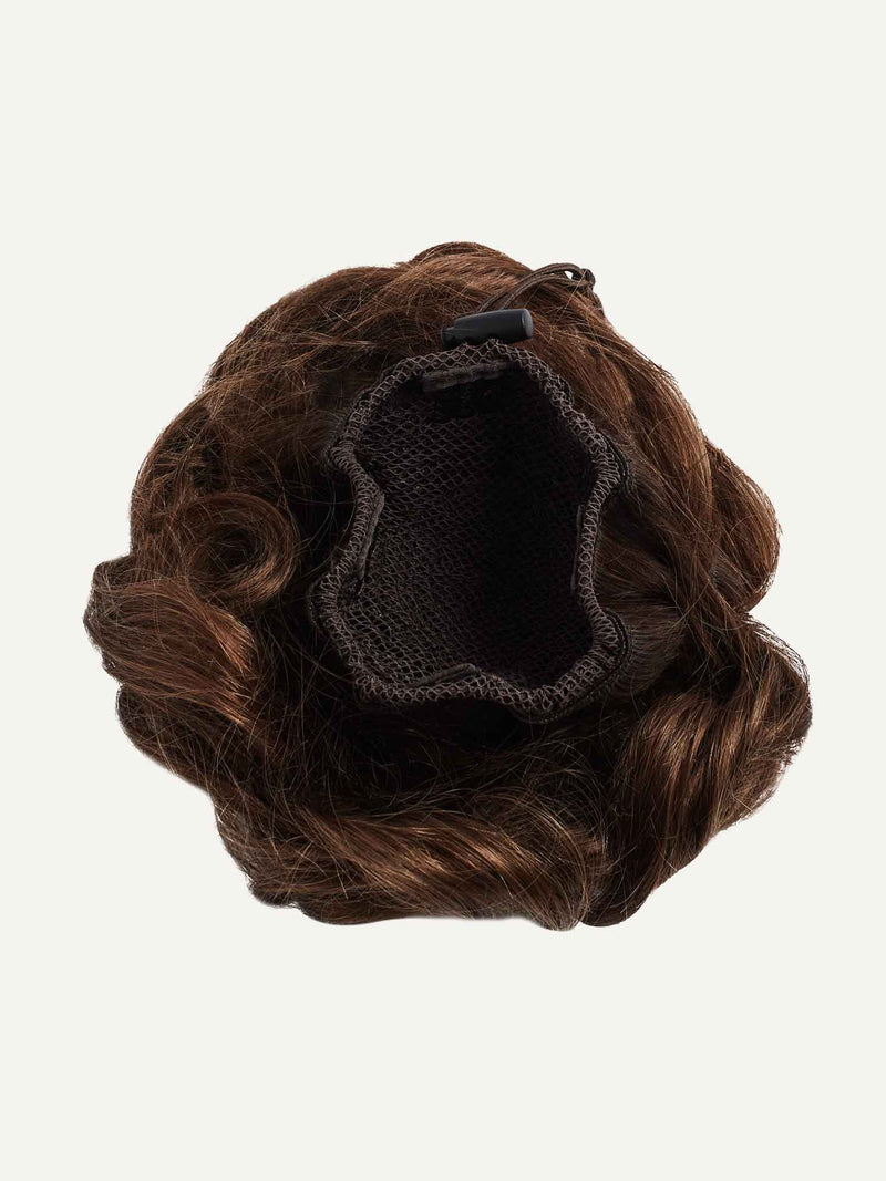 Chocolate Brown Balayage Clip-In Bun