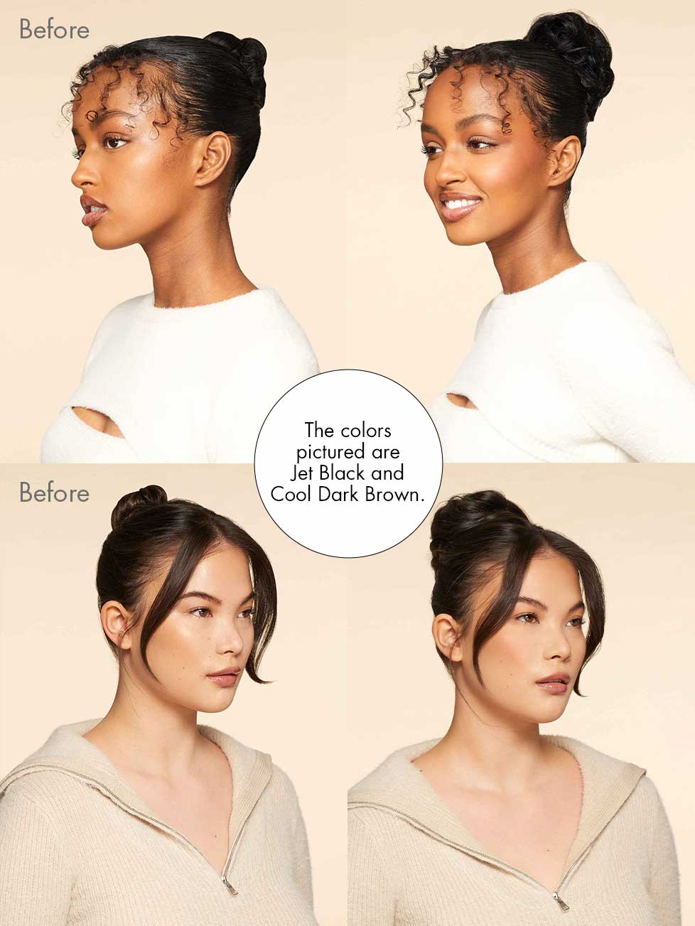 Chestnut Brown Balayage Clip-In Bun