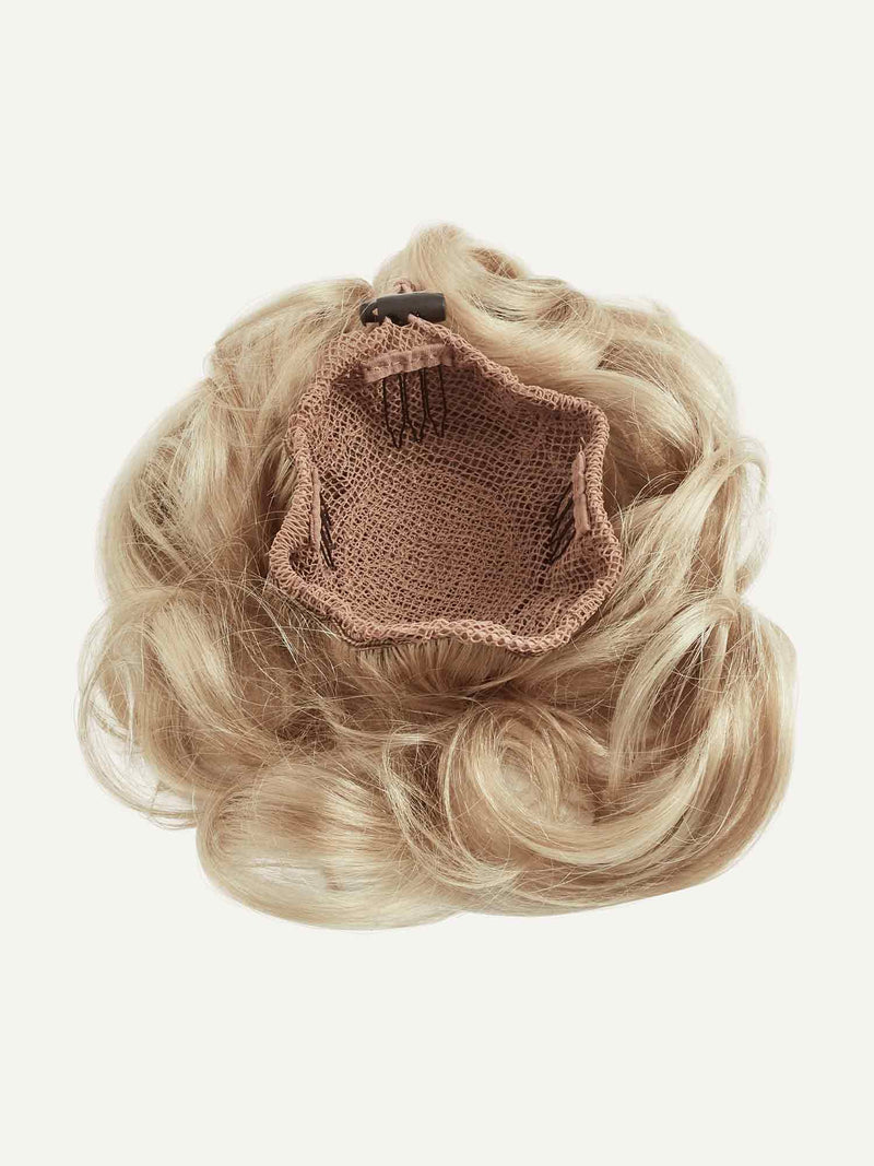 Beige Blonde Clip-In Bun