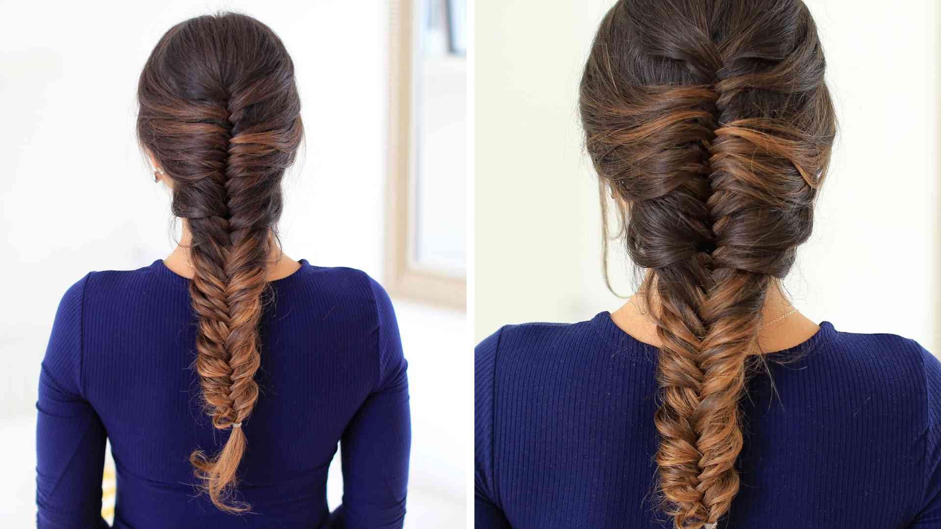 French Fishtail Braid: How To French Fishtail Your Own Hair - Luxy