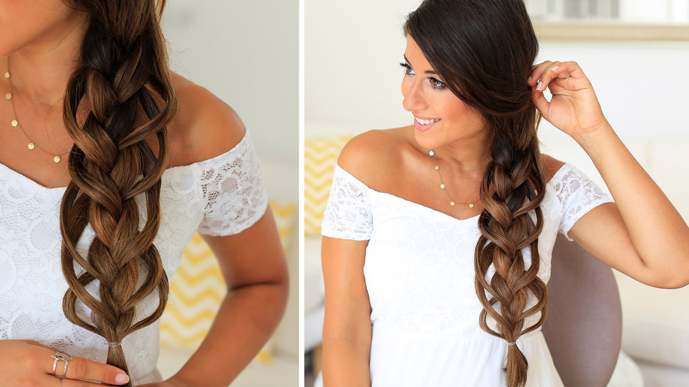 How To: Feather Loop Braid Hair Tutorial - Luxy® Hair