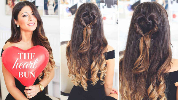 The Heart Bun Valentine's Day Hairstyle blog image