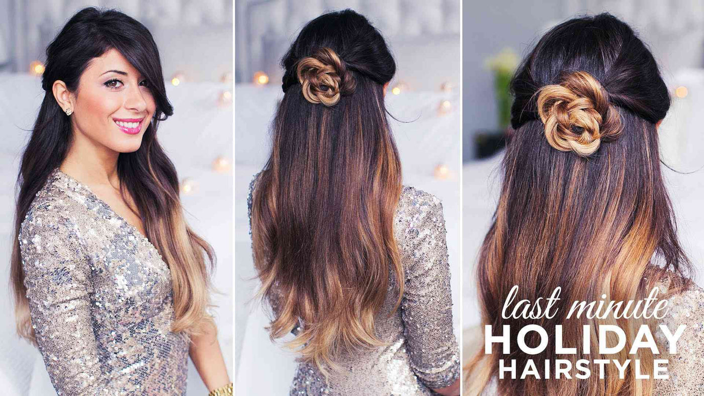 Luxy® Hair - Cute and Easy Last Minute Holiday Hairstyle