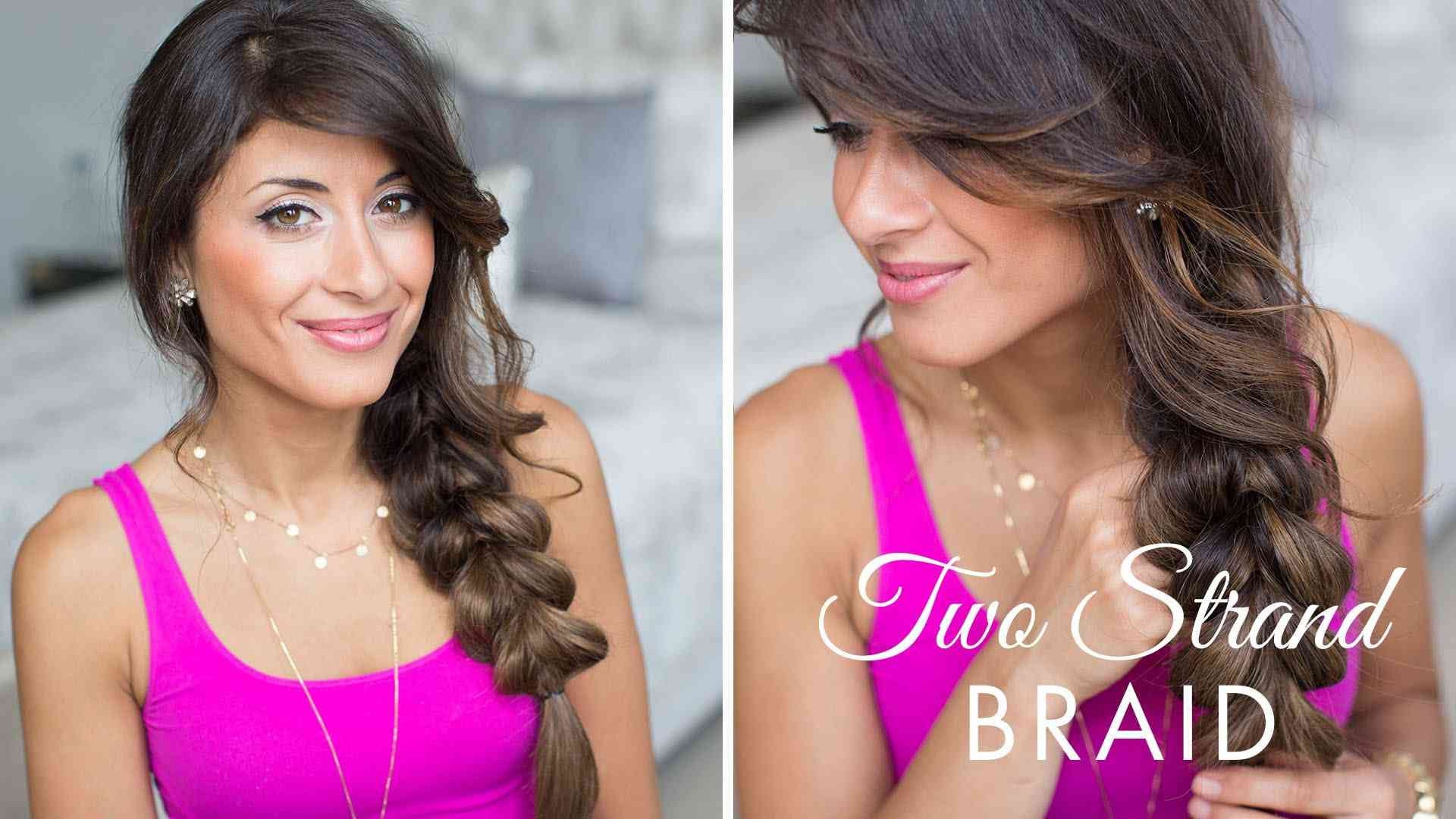 Two Strand Braid Hairstyle