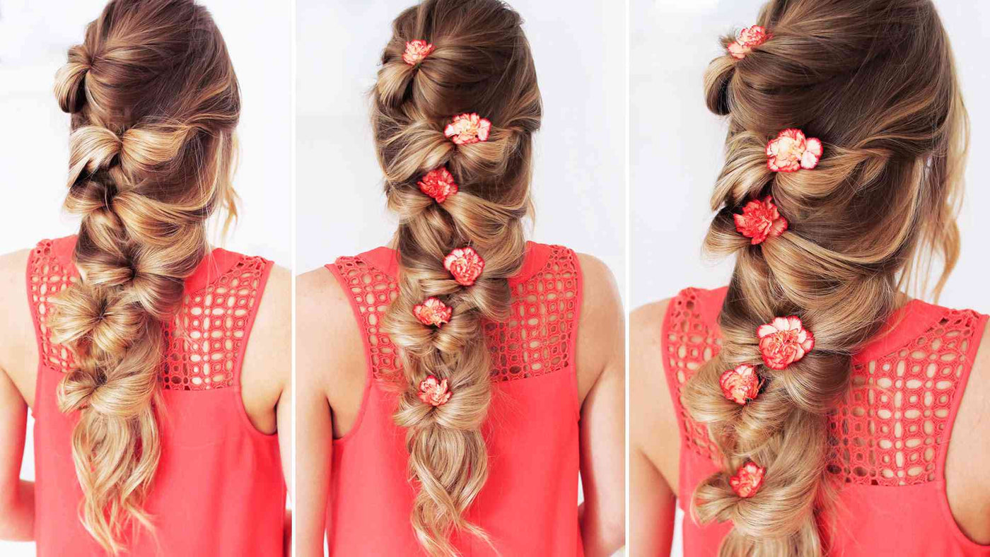 Elastic Wrap Double Hair Bow Hairstyle | Hairstyles For Girls - Princess  Hairstyles