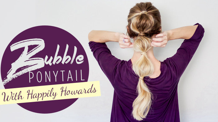 Luxy® Hair - How To: Easy Bubble Ponytail Hairstyle