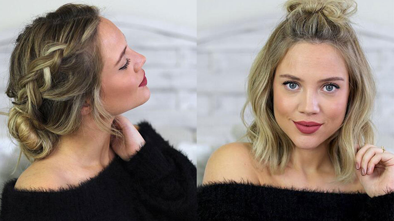 Hair Extensions With Short Hair: How To Clip In & Blend (Updated: 2020) -  Luxy® Hair