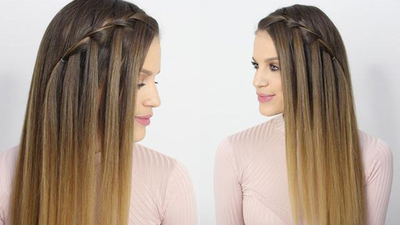 Waterfall Braid: How To Do A Waterfall Braid - Step by Step Guide - Luxy®  Hair