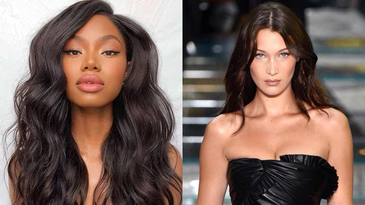how to middle part hair