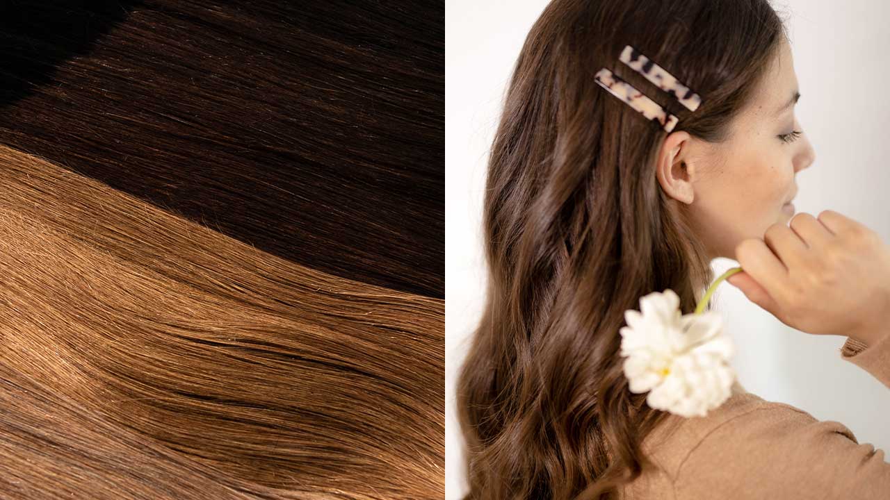 15 Chocolate brown hair color with caramel highlights : Warm Caramel tone