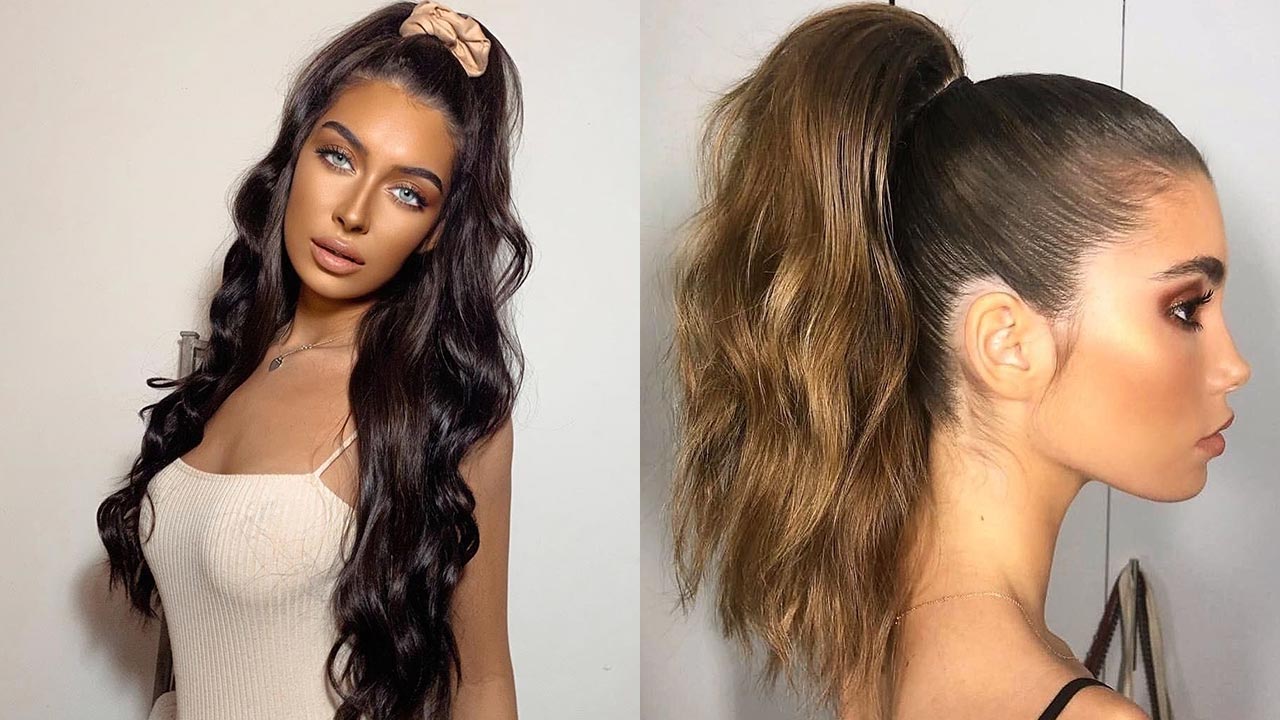 Holi specia best l ponytail hairstyle for kurti & lehenga look.. . l  #reelsinstagram #instaartist #reels #hairstyles #hairstyle… | Instagram