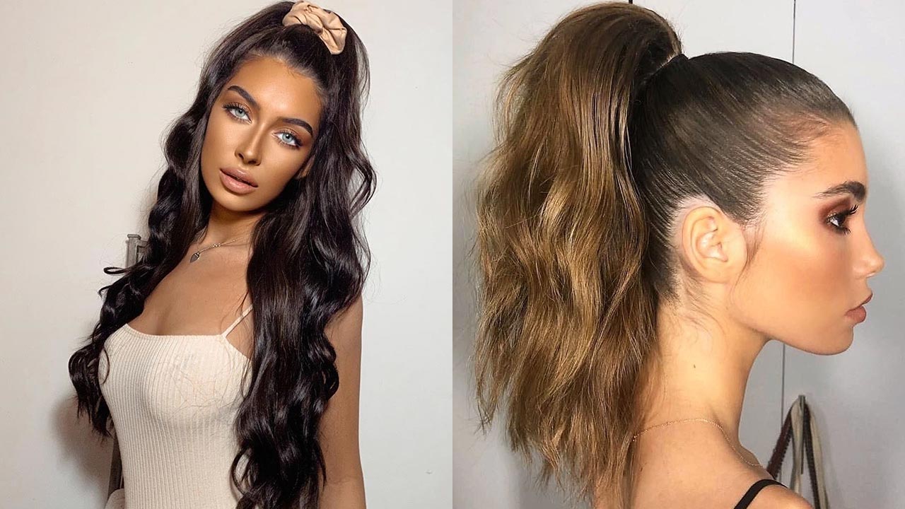 5 Cute low ponytail hairstyles // Hair tutorial - YouTube