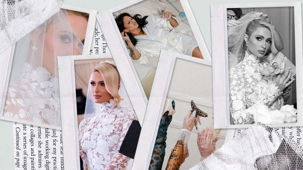 Couple with a timeline collage