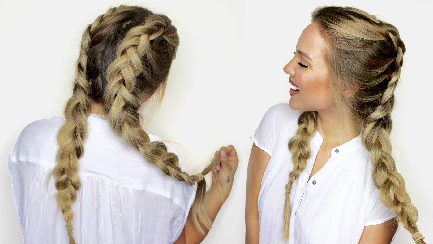 Dutch braids hairstyle for female | HairstyleAI
