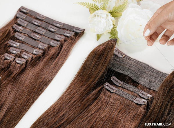 Should you get Clip-in or Halo® hair extensions? blog image