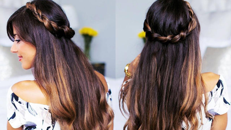 Stylish Half Bun Hairstyle