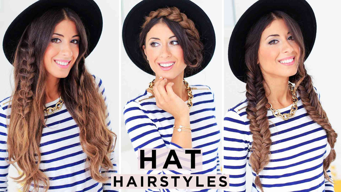 Luxy® Hair - 3 Cute Hat Hairstyles
