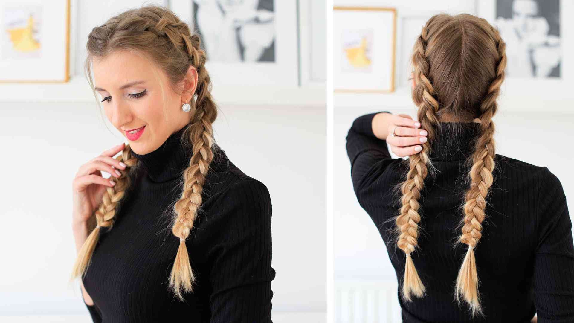 Front French braid into double - Easy Toddler Hairstyles