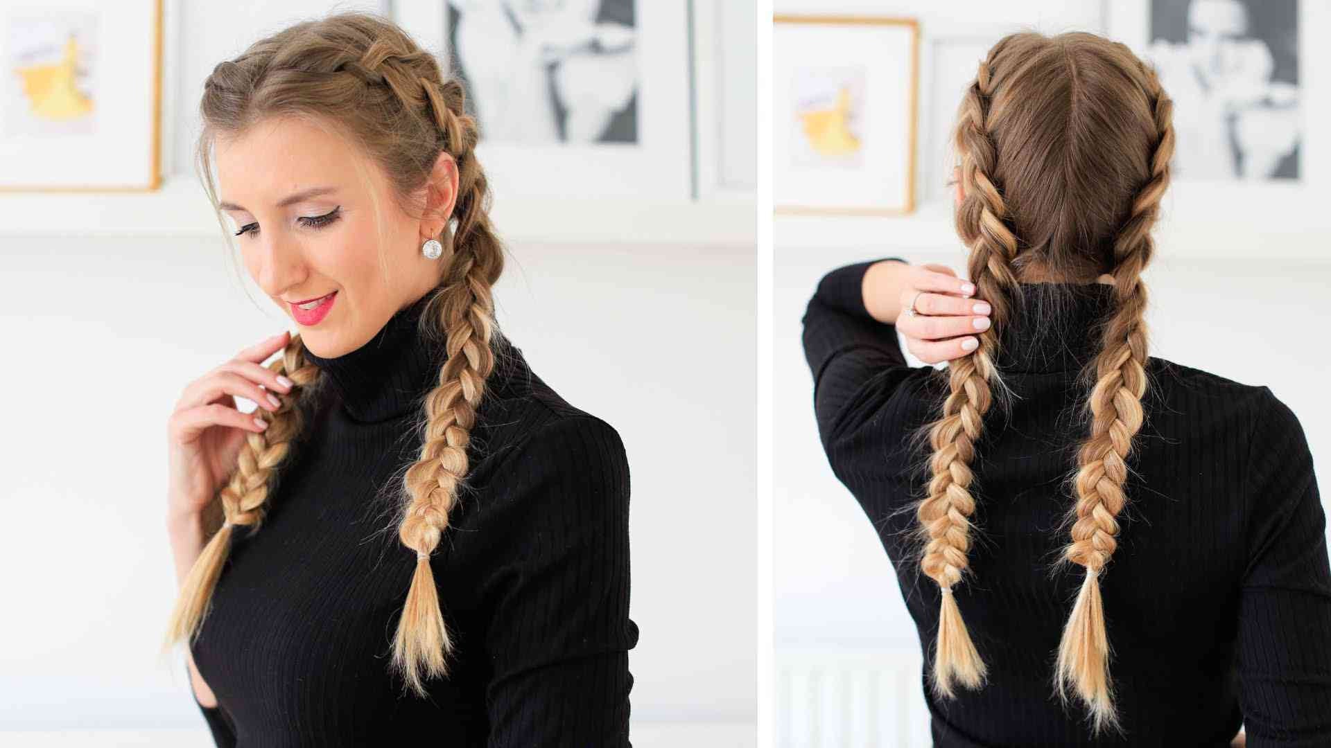 How to Double Dutch Braid Hair Tutorial