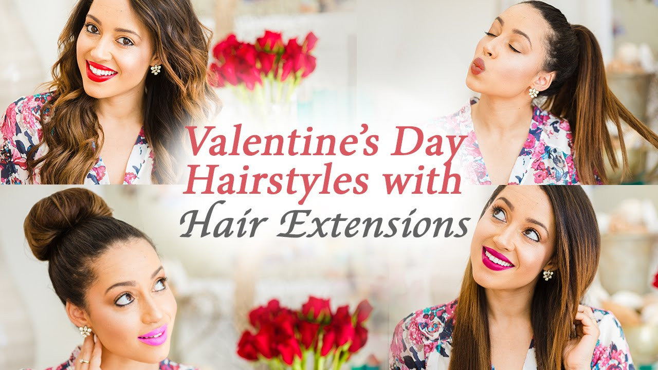 Luxy® Hair - Elizabeth Keene - Title: Valentine’s Day Hairstyles with Luxy Hair Extensions