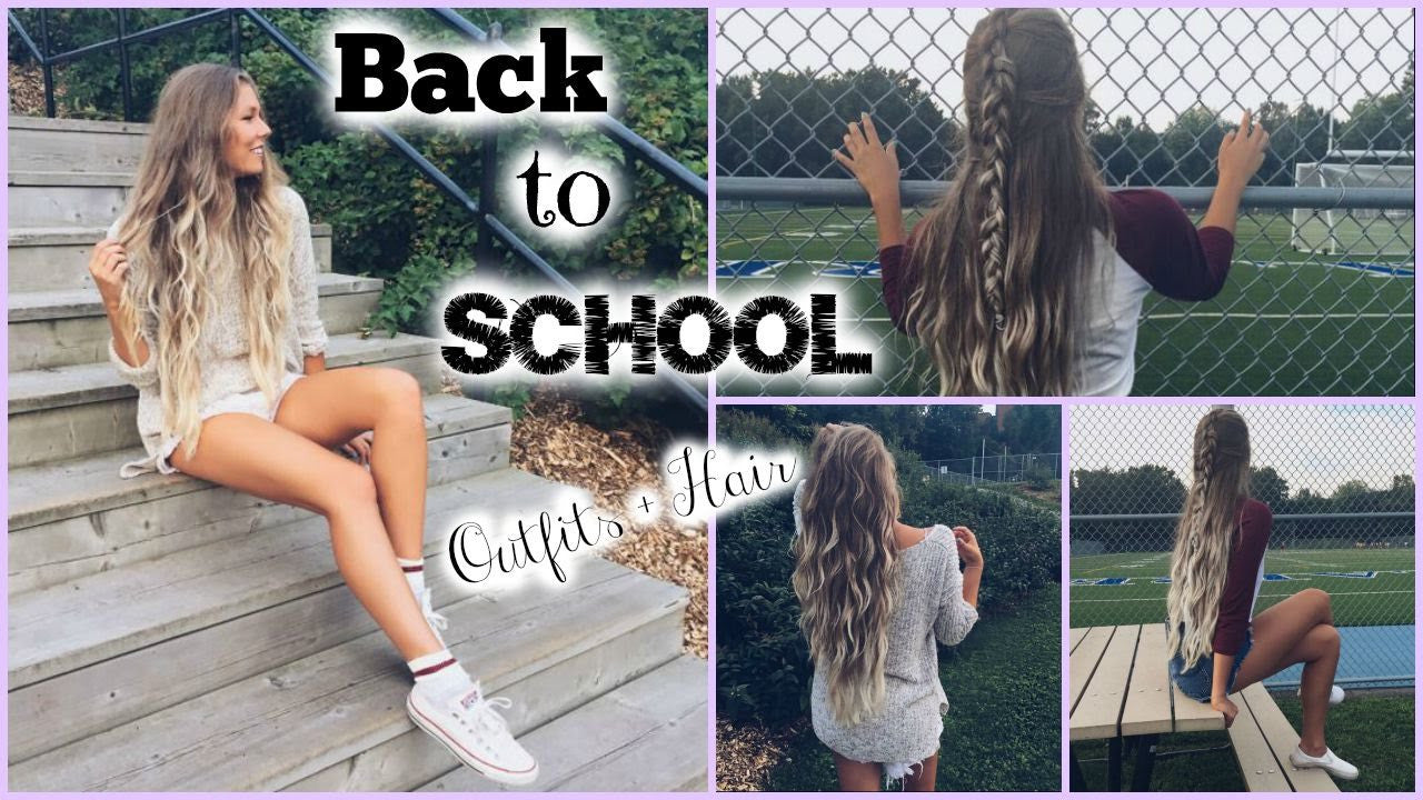 Luxy® Hair - Alex Centomo - Back to School Cute Outfits + Quick & Easy Hair!