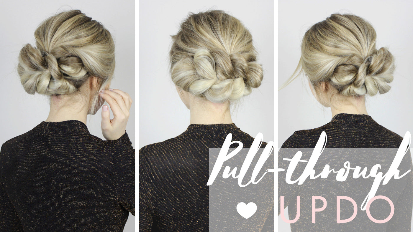 Luxy® Hair - Pull-Through Updo: Cute Hairstyle For Wedding or Prom