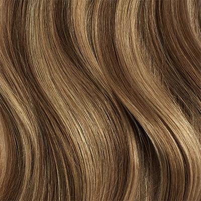 12” Chestnut Brown Highlights Thinning Hair Fill-In Set