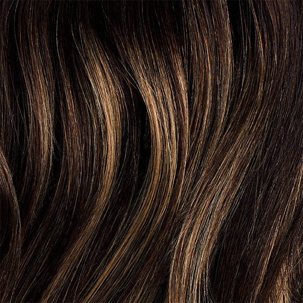 16” Dark Brown Balayage Hair Fill-In & Halo® Set