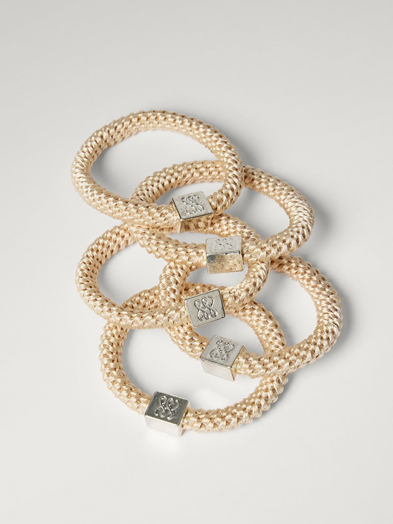 Luxy Silver Gravity Defying Hair Ties - Blonde (Set of 5)