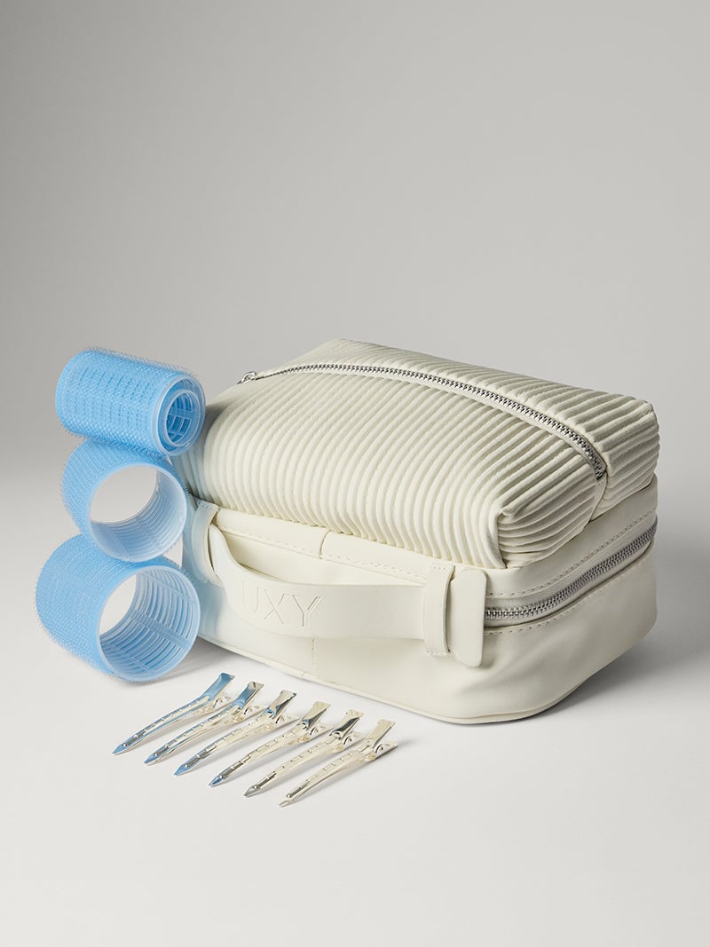 Luxy Velcro Hair Rollers (24 Velcro Rollers, 24 Hair Clips, Storage Bag)