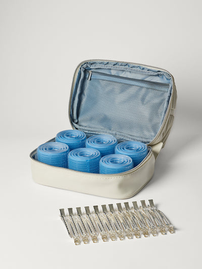 Luxy Velcro Hair Rollers (24 Velcro Rollers, 24 Hair Clips, Storage Bag)