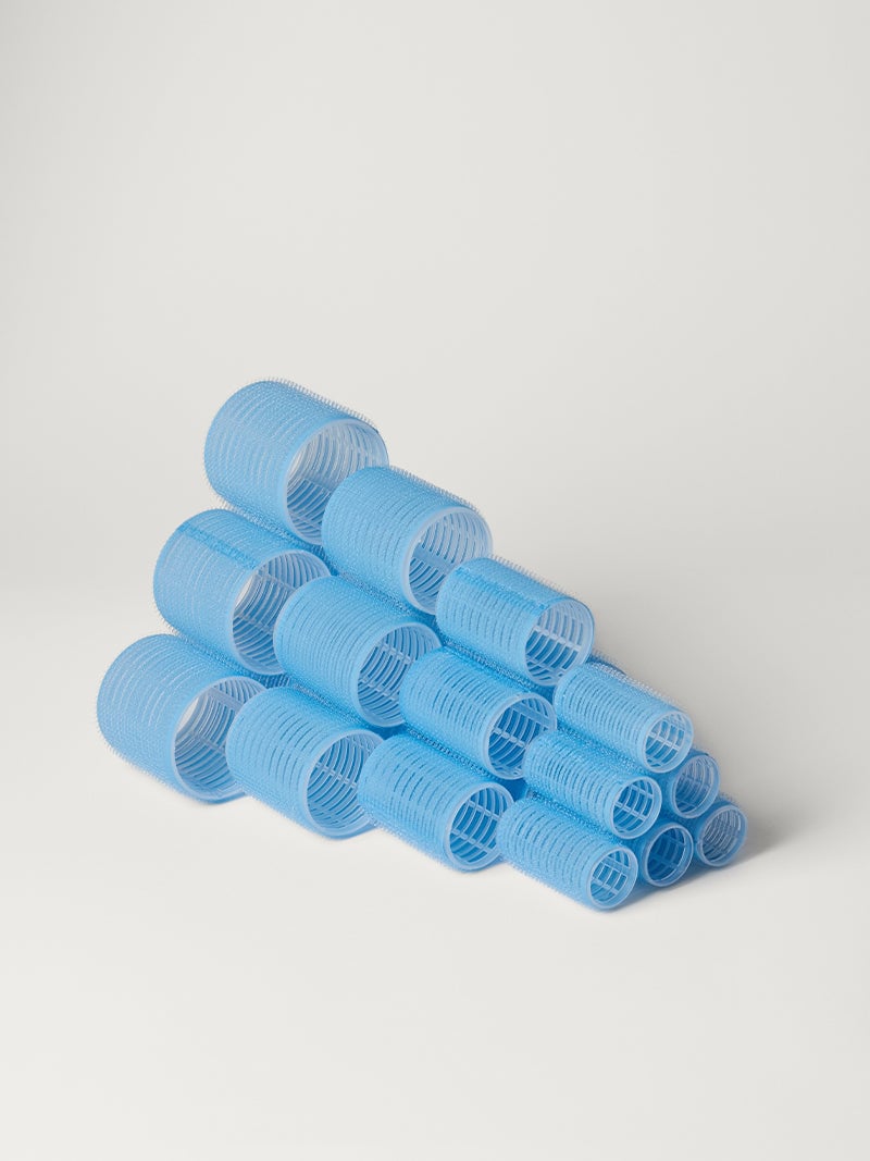 Luxy Velcro Hair Rollers (24 Velcro Rollers, 24 Hair Clips, Storage Bag)