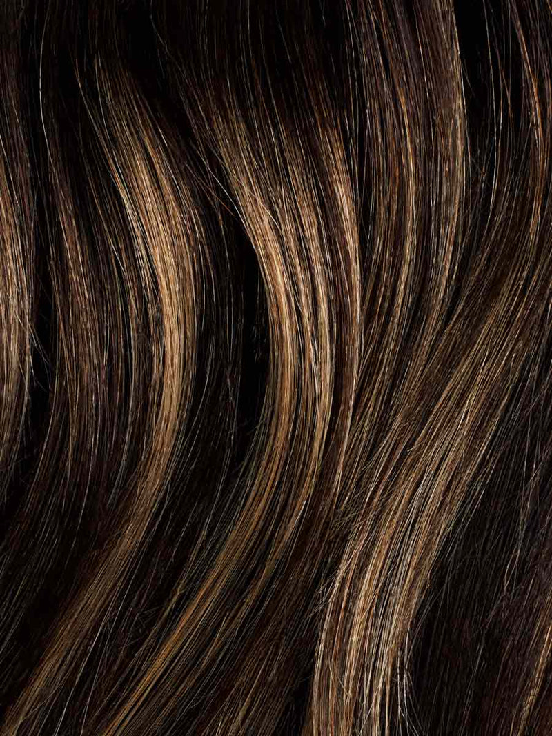18" Dark Brown Balayage Effortless Tape-Ins The Total Transformation Kit (135g) - Swatch