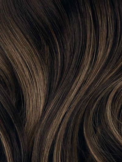 16” Mocha Bronde Balayage Scalp Hair Fill-Ins & Halo® Bundle (180g)
