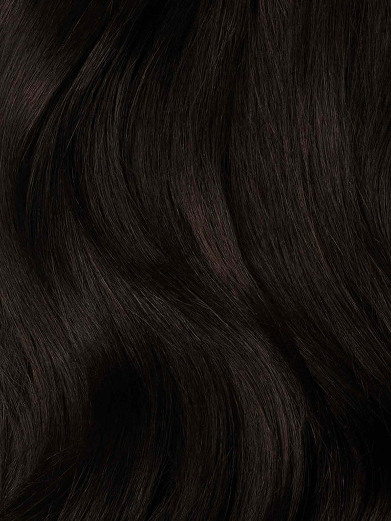 22" Mocha Brown Effortless Tape-Ins The Complete Length & Volume Kit (100g) - Swatch